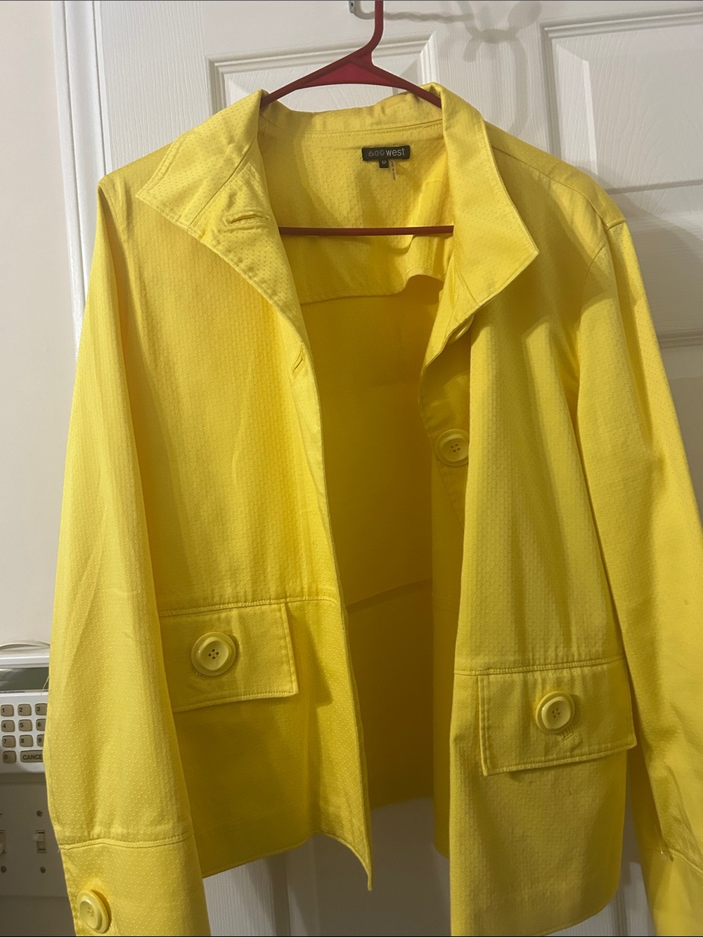Yellow Women's Button-Front Blazer